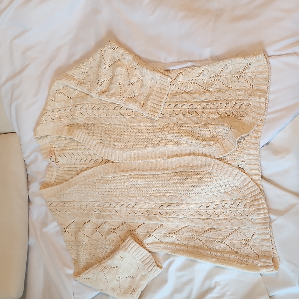 Pink REPUBLIC Y2K Cream Cardigan